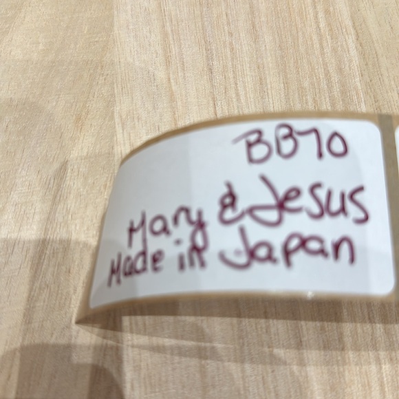 Vintage Mary with Baby Jesus and L white Porcelaine tealight - Made in Japan - Picture 5 of 5